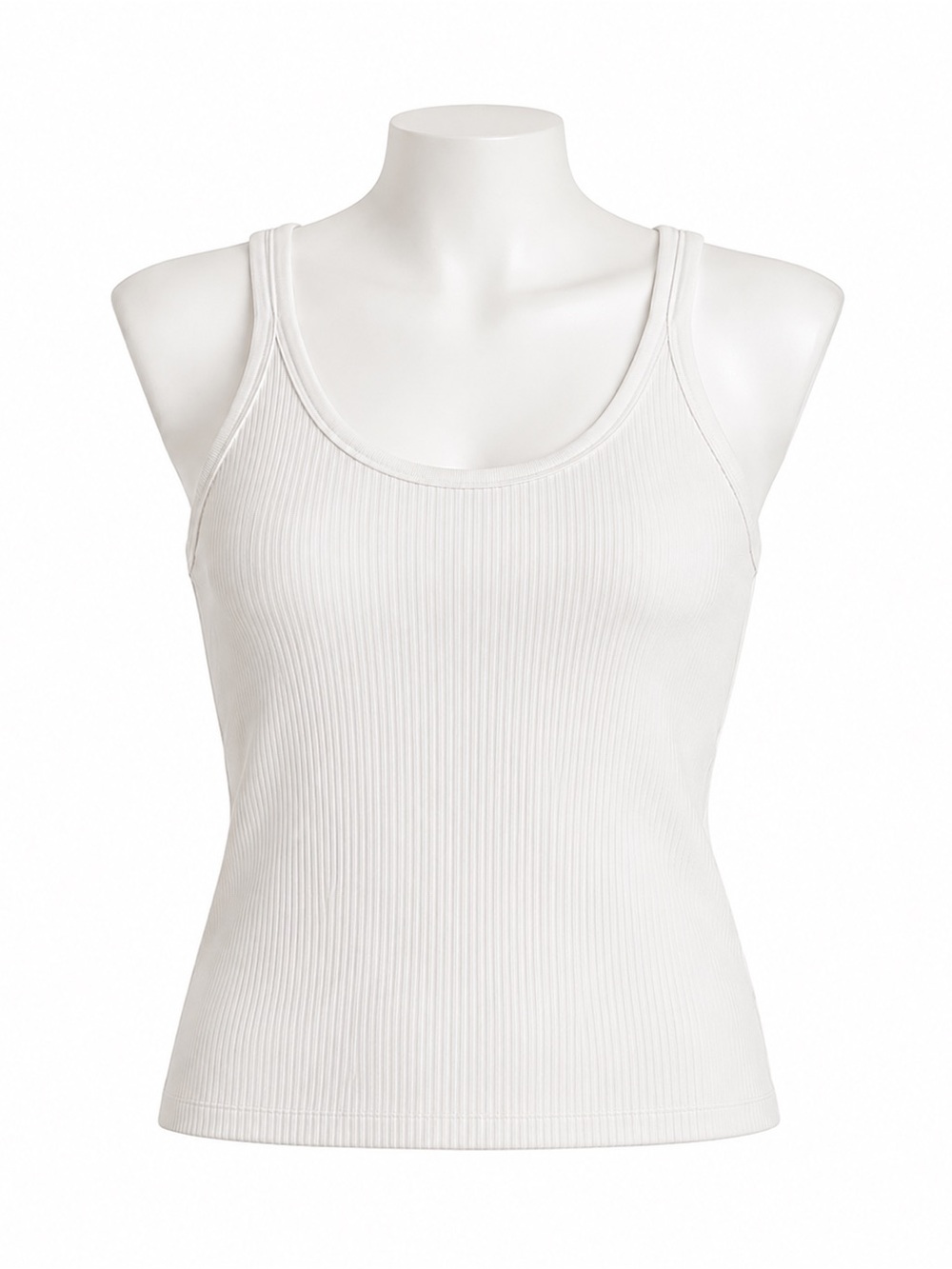 Size‎ 8 Lululemon Women’s Full Day Ahead Tank White Ribbed Racerback
